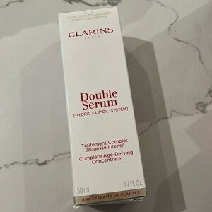 Clarins double serum hydric + Lipic system 1.5fl oz Brand new skincare